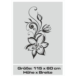 Aufkleber Glas Dekor Fenster Dusche Duschkabine Glas Tür Glastür Schaufenster Beschriftung Spa Wellness Meer Delphin Rose Wasser