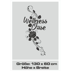 Aufkleber Glas Dekor Fenster Dusche Duschkabine Glas Tür Glastür Schaufenster Beschriftung Spa Wellness Meer Delphin Rose Wasser