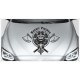 Wikinger Nordig Viking Thor Hammer Odin Walhalla Schild Axt Aufkleber Auto Car Style Motorhaube