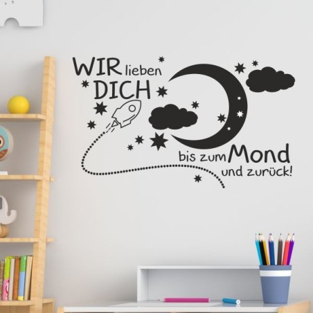 Wandaufkleber Wandtattoo Aufkleber Wand Pony Feuerwehr Dino T-Rex Autos Cars Bagger Fee Elfen Blumen Pirat Faultier Teddy Traum