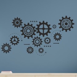 Wandaufkleber Wandtattoo Aufkleber Wand Pony Feuerwehr Dino T-Rex Autos Cars Bagger Fee Elfen Blumen Pirat Faultier Teddy Traum