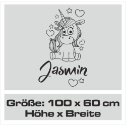 Wandaufkleber Wandtattoo Aufkleber Wand Pony Feuerwehr Dino T-Rex Autos Cars Bagger Fee Elfen Blumen Pirat Faultier Teddy Traum