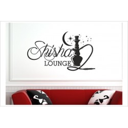 Shisha Lounge Rauchen Hookah Tabak Wandaufkleber Aufkleber Wand Wandtattoo