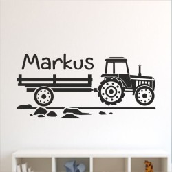 Wandaufkleber Wandtattoo Aufkleber Wand Pony Feuerwehr Dino T-Rex Autos Cars Bagger Fee Elfen Blumen Pirat Faultier Teddy Traum