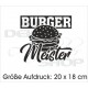 Schürzen KOCH & GRILL Burger Meister Grillen Männer Schürze Grillschürze Kochschürze Geschenk Fun
