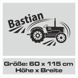 Wandaufkleber Wandtattoo Aufkleber Wand Pony Feuerwehr Dino T-Rex Autos Cars Bagger Fee Elfen Blumen Pirat Faultier Teddy Traum