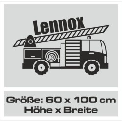 Wandaufkleber Wandtattoo Aufkleber Wand Pony Feuerwehr Dino T-Rex Autos Cars Bagger Fee Elfen Blumen Pirat Faultier Teddy Traum