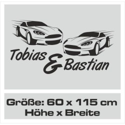 Wandaufkleber Wandtattoo Aufkleber Wand Pony Feuerwehr Dino T-Rex Autos Cars Bagger Fee Elfen Blumen Pirat Faultier Teddy Traum