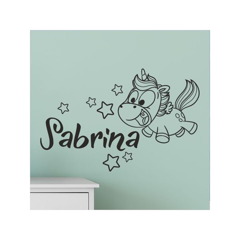 Wandaufkleber Wandtattoo Aufkleber Wand Pony Feuerwehr Dino T-Rex Autos Cars Bagger Fee Elfen Blumen Pirat Faultier Teddy Traum