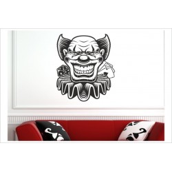 Poker Face Joker Maske Spiel Karten LIFE - GAME Wandaufkleber Wandtattoo Aufkleber Wand