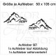 Offroad Motive Aufkleber SET 4x4 Gelände Land Berge Alpen