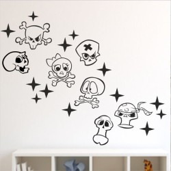 Wandaufkleber Wandtattoo Aufkleber Wand Pony Feuerwehr Dino T-Rex Autos Cars Bagger Fee Elfen Blumen Pirat Faultier Teddy Traum