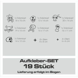 Wandaufkleber Wandtattoo Aufkleber Wand Pony Feuerwehr Dino T-Rex Autos Cars Bagger Fee Elfen Blumen Pirat Faultier Teddy Traum