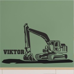 Wandaufkleber Wandtattoo Aufkleber Wand Pony Feuerwehr Dino T-Rex Autos Cars Bagger Fee Elfen Blumen Pirat Faultier Teddy Traum