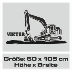 Wandaufkleber Wandtattoo Aufkleber Wand Pony Feuerwehr Dino T-Rex Autos Cars Bagger Fee Elfen Blumen Pirat Faultier Teddy Traum