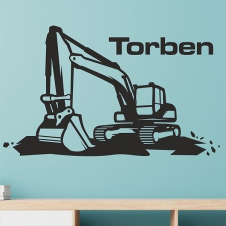 Wandaufkleber Wandtattoo Aufkleber Wand Pony Feuerwehr Dino T-Rex Autos Cars Bagger Fee Elfen Blumen Pirat Faultier Teddy Traum