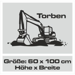 Wandaufkleber Wandtattoo Aufkleber Wand Pony Feuerwehr Dino T-Rex Autos Cars Bagger Fee Elfen Blumen Pirat Faultier Teddy Traum