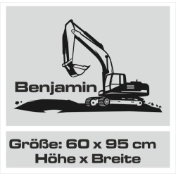 Wandaufkleber Wandtattoo Aufkleber Wand Pony Feuerwehr Dino T-Rex Autos Cars Bagger Fee Elfen Blumen Pirat Faultier Teddy Traum