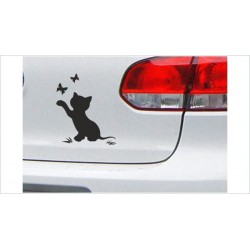 DUB FUN OEM JDM Aufkleber Mini FUN Katze Kätzchen Cat Auto Aufkleber Sticker
