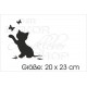 DUB FUN OEM JDM Aufkleber Mini FUN Katze Kätzchen Cat Auto Aufkleber Sticker