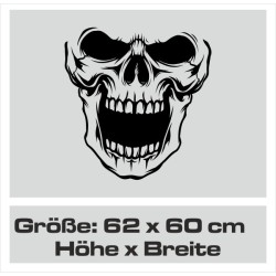 Wandaufkleber Wandtattoo Totenkopf Skull Schädel Bones Farbklecks Farbe Krone König DJ Sound Punisher Rabe Krähe Tod Death Fun