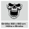 Wandaufkleber Wandtattoo Totenkopf Skull Schädel Bones Farbklecks Farbe Krone König DJ Sound Punisher Rabe Krähe Tod Death Fun
