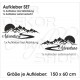 Aufkleber SET Offroad Landschaft Adventure Berge Alpen Auto Wohnmobil Sticker