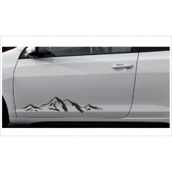 Aufkleber SET Offroad Landschaft Panorama Berge Alpen Auto Wohnmobil Sticker