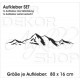 Aufkleber SET Offroad Landschaft Panorama Berge Alpen Auto Wohnmobil Sticker
