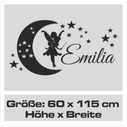 Wandaufkleber Wandtattoo Aufkleber Wand Pony Feuerwehr Dino T-Rex Autos Cars Bagger Fee Elfen Blumen Pirat Faultier Teddy Traum