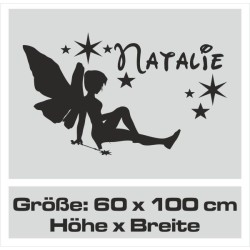 Wandaufkleber Wandtattoo Aufkleber Wand Pony Feuerwehr Dino T-Rex Autos Cars Bagger Fee Elfen Blumen Pirat Faultier Teddy Traum