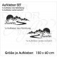 Aufkleber SET Offroad 4x4 Traveller  Berge Landschaft Aufkleber Auto Car Wohnmobil Sticker