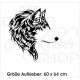 Aufkleber Offroad 4x4  Wolf Hund Auto Car Wohnmobil Sticker