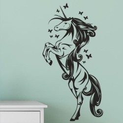 Wandaufkleber Wandtattoo Aufkleber Wand Pony Feuerwehr Dino T-Rex Autos Cars Bagger Fee Elfen Blumen Pirat Faultier Teddy Traum