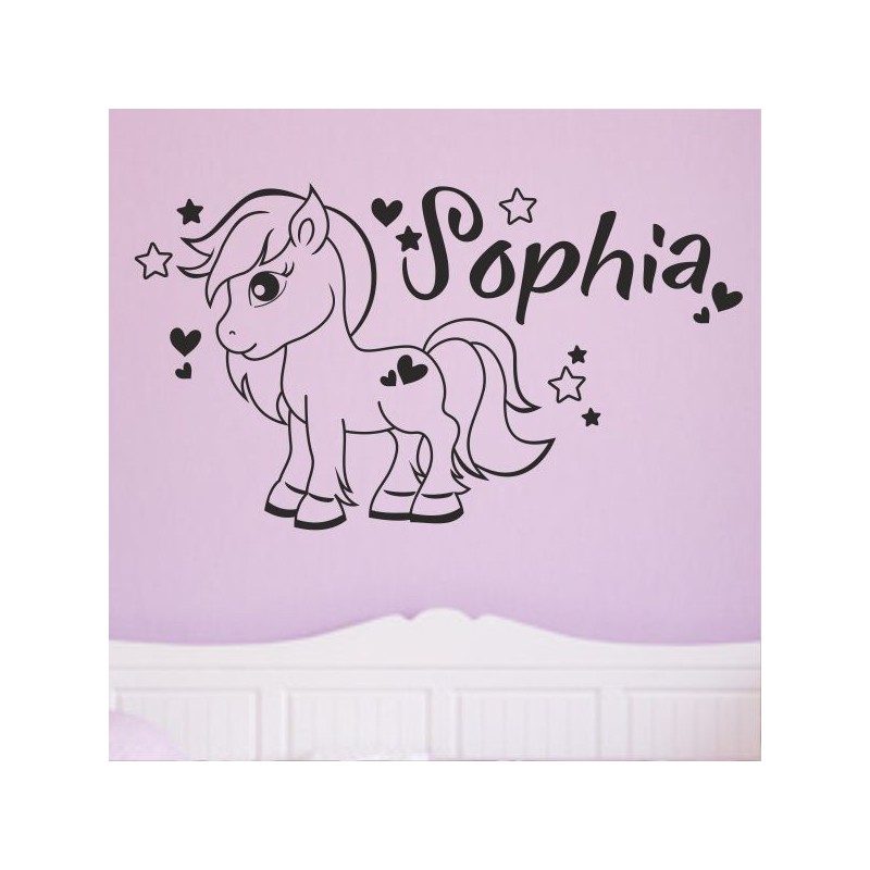 Wandaufkleber Wandtattoo Aufkleber Wand Pony Feuerwehr Dino T-Rex Autos Cars Bagger Fee Elfen Blumen Pirat Faultier Teddy Traum