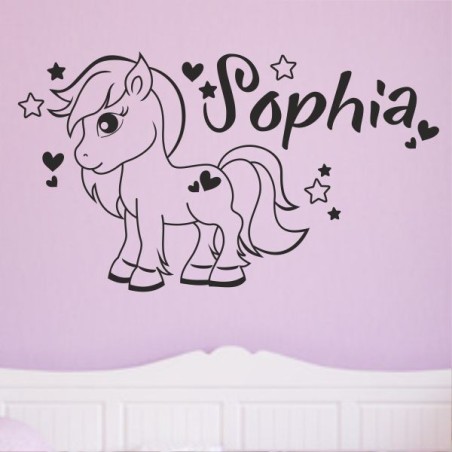 Wandaufkleber Wandtattoo Aufkleber Wand Pony Feuerwehr Dino T-Rex Autos Cars Bagger Fee Elfen Blumen Pirat Faultier Teddy Traum