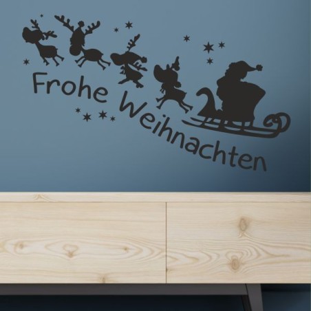 Wandaufkleber Wandtattoo Aufkleber Wand Weihnachten X-MAS Merry Christmas Kugel Schmuck  Weihnachtsbäckerei Backen Plätzen Backh