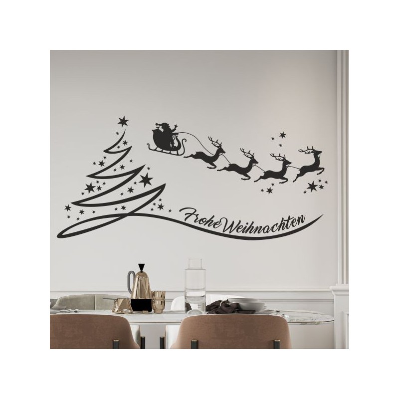 Wandaufkleber Wandtattoo Aufkleber Wand Weihnachten X-MAS Merry Christmas Kugel Schmuck  Weihnachtsbäckerei Backen Plätzen Backh