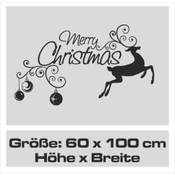 Wandaufkleber Wandtattoo Aufkleber Wand Weihnachten X-MAS Merry Christmas Kugel Schmuck  Weihnachtsbäckerei Backen Plätzen Backh