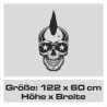 Wandaufkleber Wandtattoo Totenkopf Skull Schädel Bones Farbklecks Farbe Krone König DJ Sound Punisher Rabe Krähe Tod Death Fun