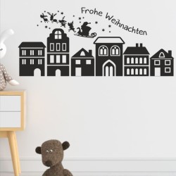 Wandaufkleber Wandtattoo Aufkleber Wand Weihnachten X-MAS Merry Christmas Kugel Schmuck  Weihnachtsbäckerei Backen Plätzen Backh