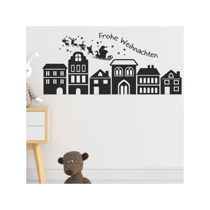 Wandaufkleber Wandtattoo Aufkleber Wand Weihnachten X-MAS Merry Christmas Kugel Schmuck  Weihnachtsbäckerei Backen Plätzen Backh