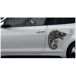 Aufkleber SET Car Style Tattoo Tribal Graffiti Gecko Echse Chamäleon Fahrzeuge Seitenaufkleber
