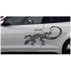 Aufkleber SET Car Style Tattoo Gecko Echse Salamander Fahrzeuge Seitenaufkleber