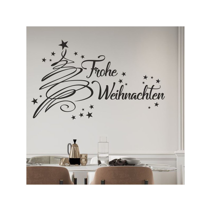 Wandaufkleber Wandtattoo Aufkleber Wand Weihnachten X-MAS Merry Christmas Kugel Schmuck  Weihnachtsbäckerei Backen Plätzen Backh