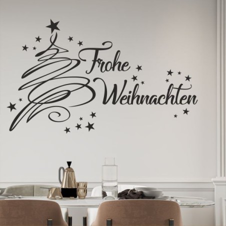 Wandaufkleber Wandtattoo Aufkleber Wand Weihnachten X-MAS Merry Christmas Kugel Schmuck  Weihnachtsbäckerei Backen Plätzen Backh