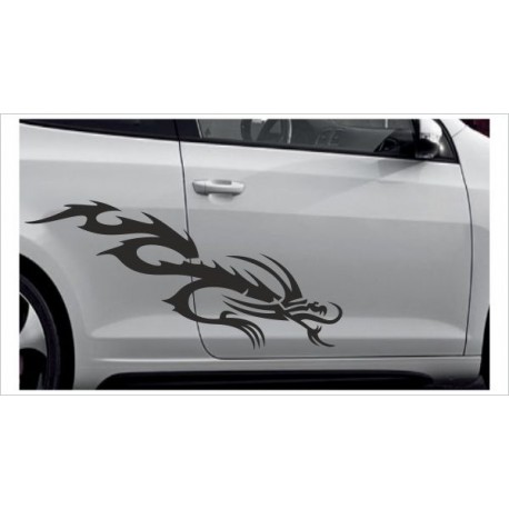 Aufkleber SET Car Style Tattoo Tribal Graffiti Drache Dragon Fahrzeuge Seitenaufkleber