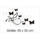 Pin Butterfly Dekor Aufkleber Tattoo Auto Car Style Tuning Heckscheibe Lack & Glas