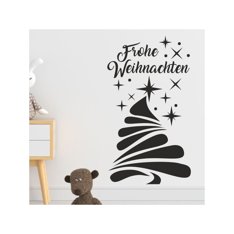 Wandaufkleber Wandtattoo Aufkleber Wand Weihnachten X-MAS Merry Christmas Kugel Schmuck  Weihnachtsbäckerei Backen Plätzen Backh