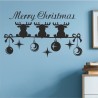 Wandaufkleber Wandtattoo Aufkleber Wand Weihnachten X-MAS Merry Christmas Kugel Schmuck  Weihnachtsbäckerei Backen Plätzen Backh